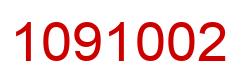 Número 1091002 imagen rojo