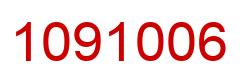 Number 1091006 red image