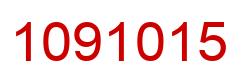 Number 1091015 red image
