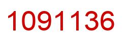 Number 1091136 red image
