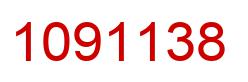 Number 1091138 red image