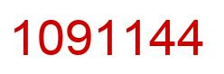 Number 1091144 red image