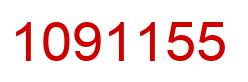 Number 1091155 red image