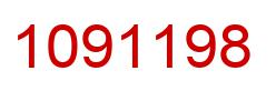 Number 1091198 red image