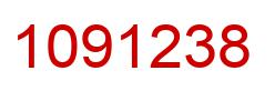 Number 1091238 red image