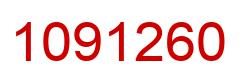 Number 1091260 red image