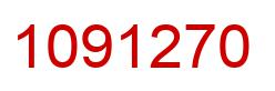 Number 1091270 red image