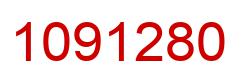 Number 1091280 red image