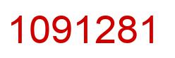 Number 1091281 red image