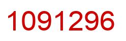 Number 1091296 red image