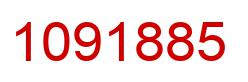Number 1091885 red image