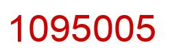 Number 1095005 red image