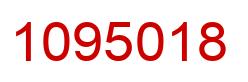 Number 1095018 red image