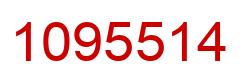 Number 1095514 red image