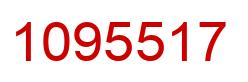 Número 1095517 imagen rojo