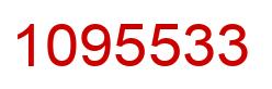Número 1095533 imagen rojo