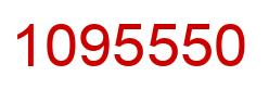 Number 1095550 red image