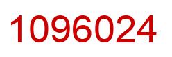 Number 1096024 red image