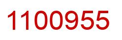Number 1100955 red image