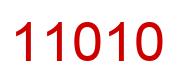Number 11010 red image