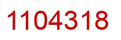 Número 1104318 imagen rojo