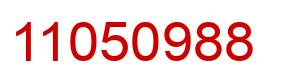 Number 11050988 red image