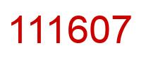 Número 111607 imagen rojo