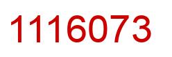 Number 1116073 red image