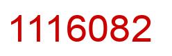 Number 1116082 red image