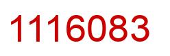 Number 1116083 red image