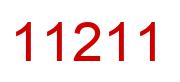 Number 11211 red image