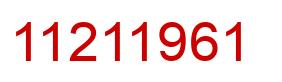 Number 11211961 red image