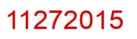 Number 11272015 red image