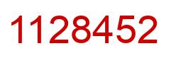 Número 1128452 imagen rojo