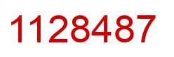 Número 1128487 imagen rojo