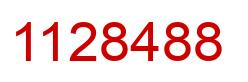 Número 1128488 imagen rojo