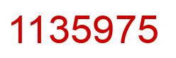 Número 1135975 imagen rojo