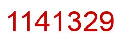 Number 1141329 red image