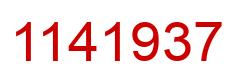 Number 1141937 red image
