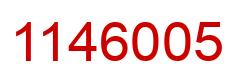 Number 1146005 red image