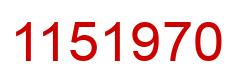 Número 1151970 imagen rojo