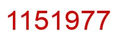 Número 1151977 imagen rojo