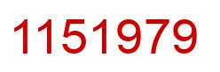 Número 1151979 imagen rojo