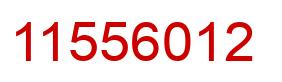 Número 11556012 imagen rojo