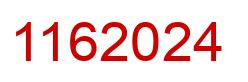 Number 1162024 red image