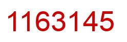 Number 1163145 red image