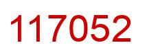 Número 117052 imagen rojo
