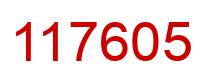 Número 117605 imagen rojo