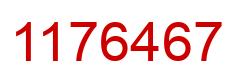 Número 1176467 imagen rojo