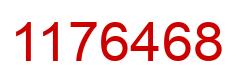 Número 1176468 imagen rojo